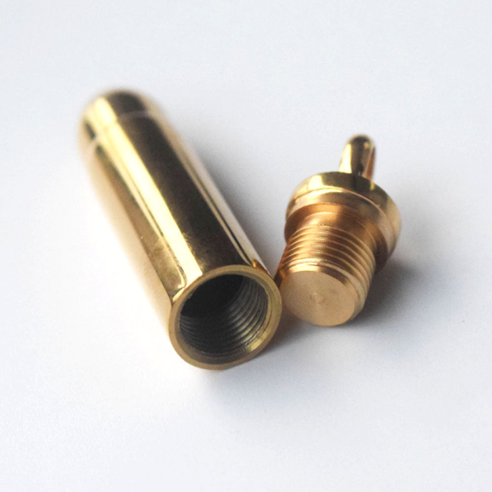 men's stainless steel bullet ashes vial urn pendant necklace jewelry no chain 47x10mm gold black and silver 3 colors