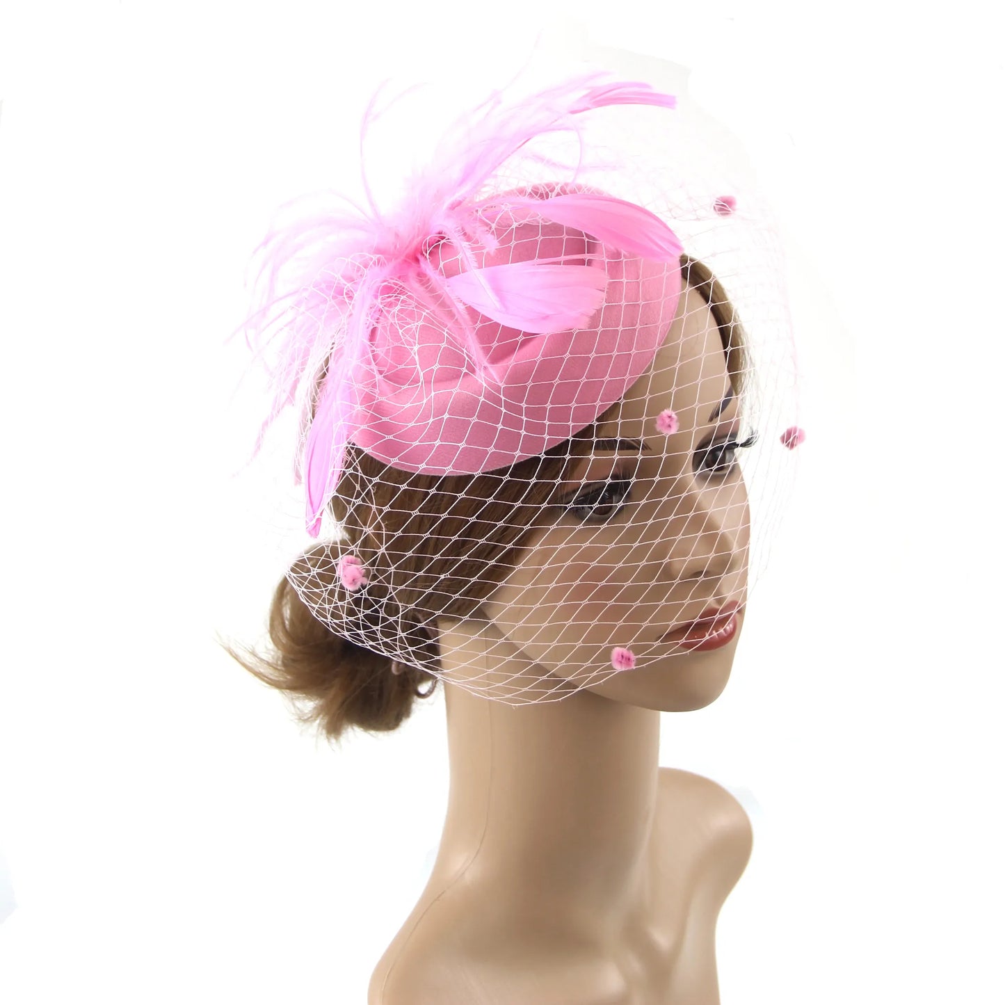 Elegant 1920S Gatsby Women Feather Flapper Hat Hair Accessories Headdress Wedding Party Bridal Fascinator Headwear Hat Ladies