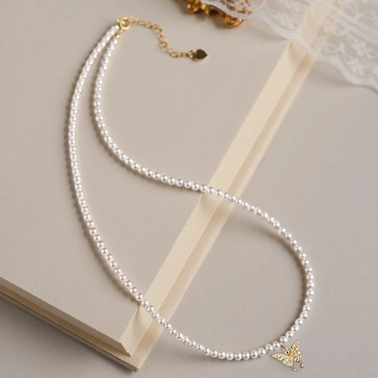 elegant aesthetic easy brass artificial brand pearl beads beaded choker necklace designs jewelry dress to impress for women