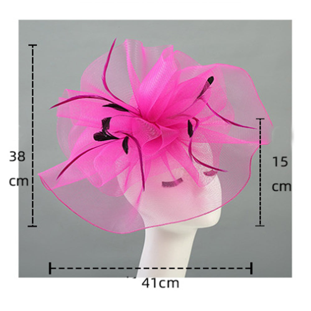 british fuchsia green black white fascinator on braids kentucky derby hat accessories cocktail evening wedding tea party women