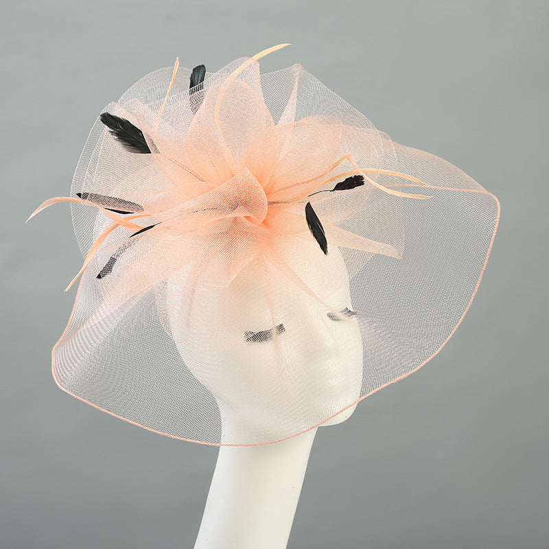 british fuchsia green black white fascinator on braids kentucky derby hat accessories cocktail evening wedding tea party women