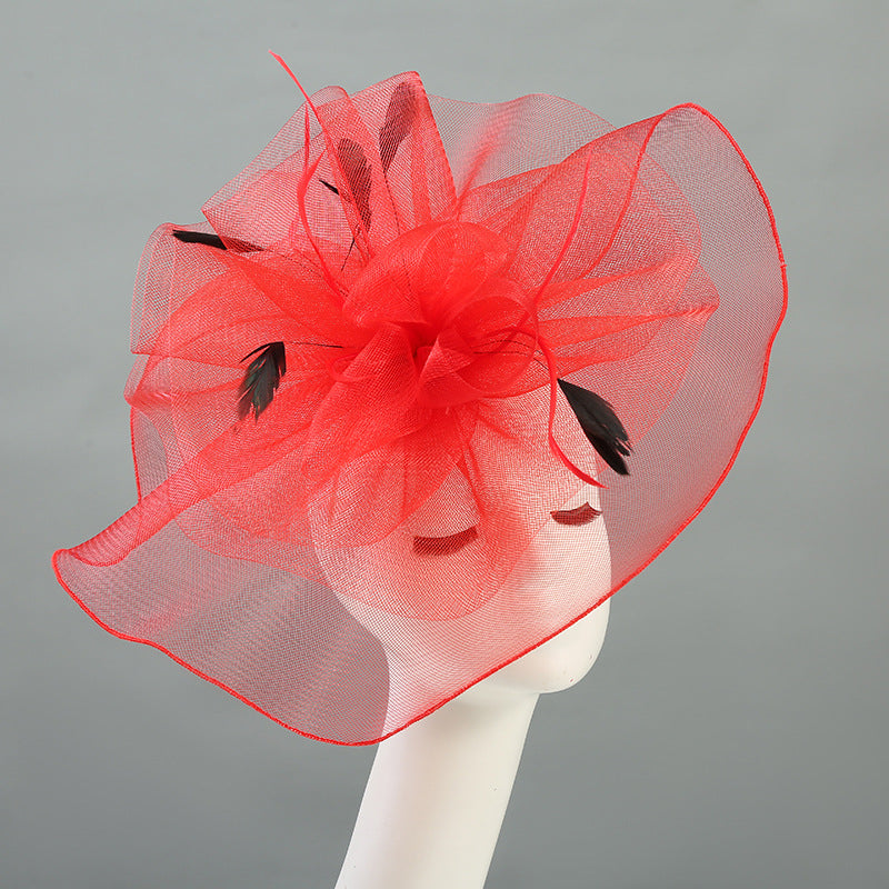 british fuchsia green black white fascinator on braids kentucky derby hat accessories cocktail evening wedding tea party women