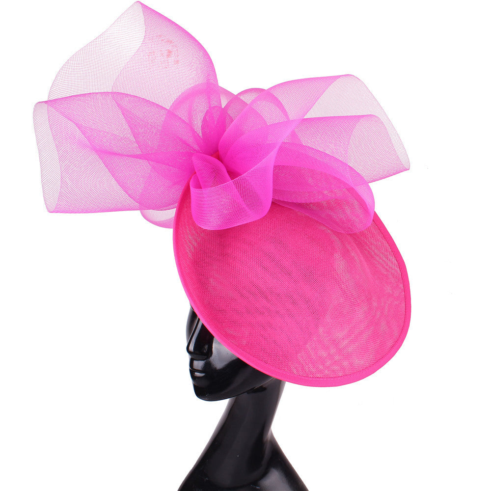 british fuchsia black white macy's fascinator kentucky derby hat accessories cocktail evening wedding tea party women kenya