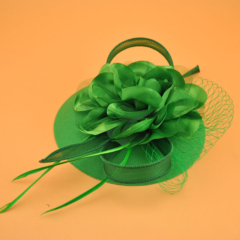 women flower fascinator for party