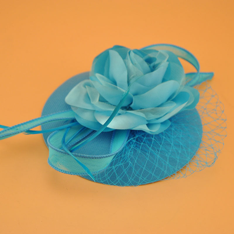 women flower fascinator for party