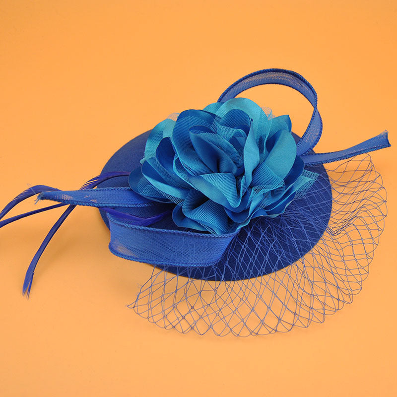 women flower fascinator for party