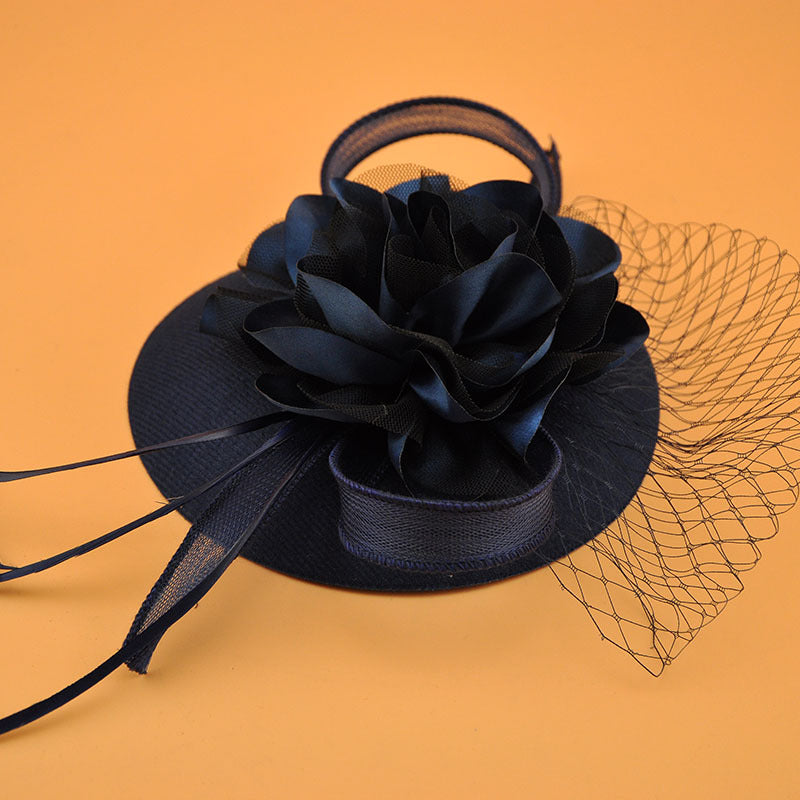 women flower fascinator for party