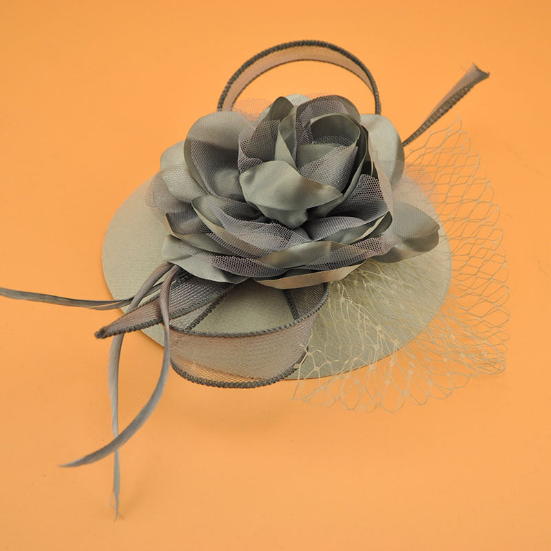 women flower fascinator for party