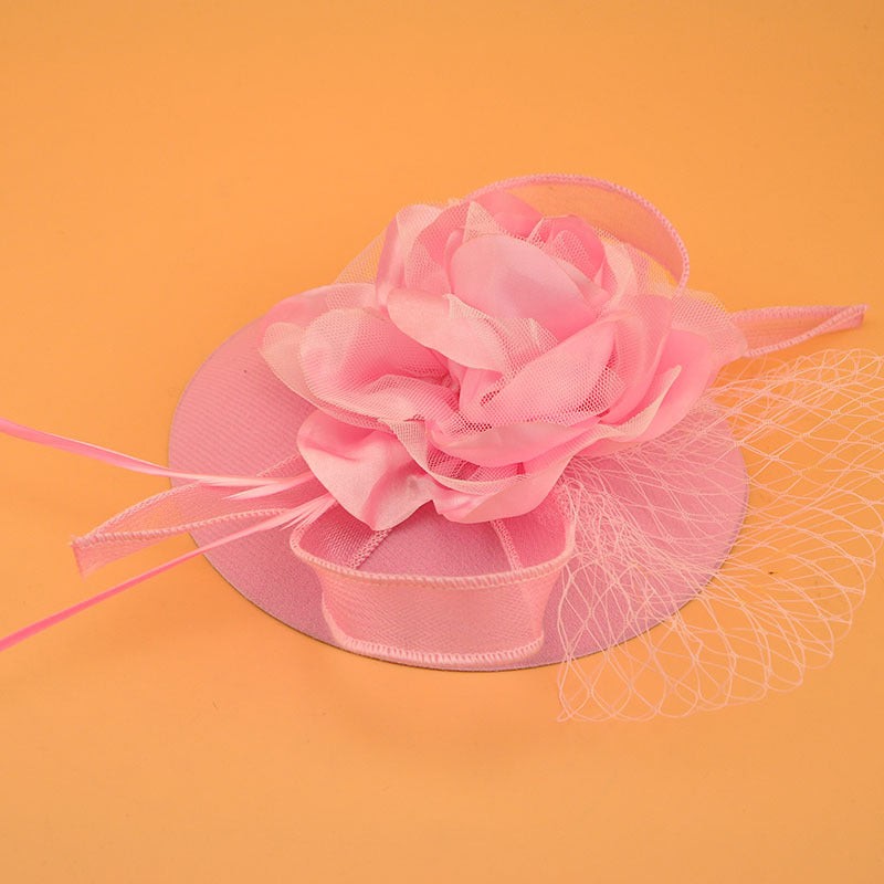 women flower fascinator for party