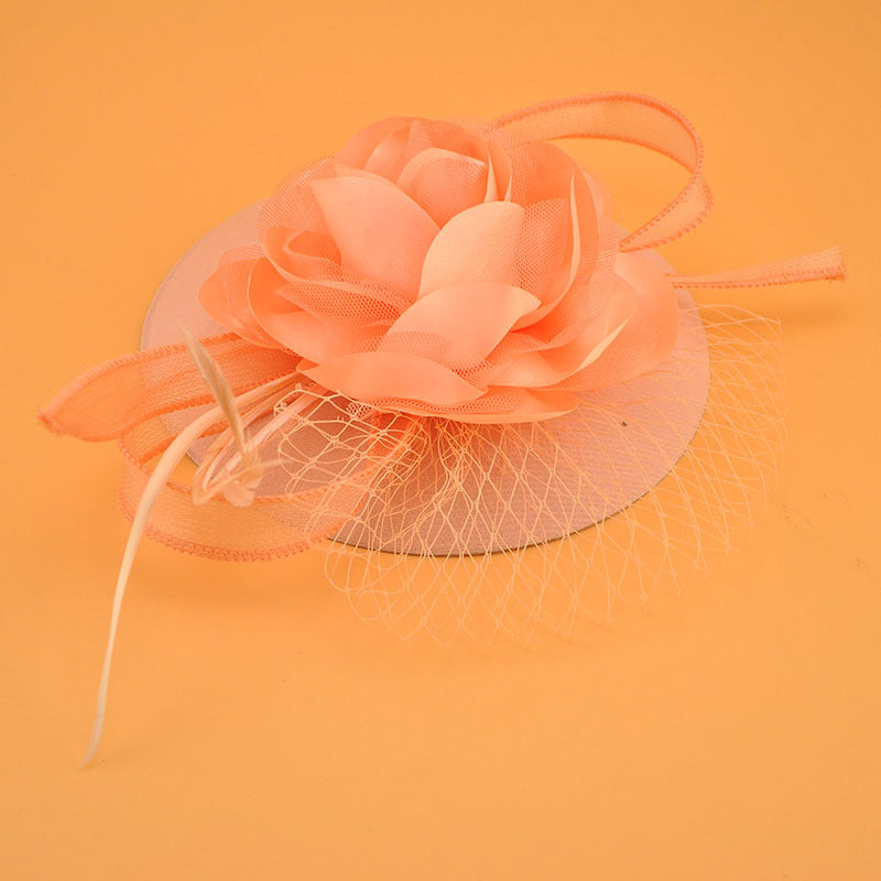 women flower fascinator for party