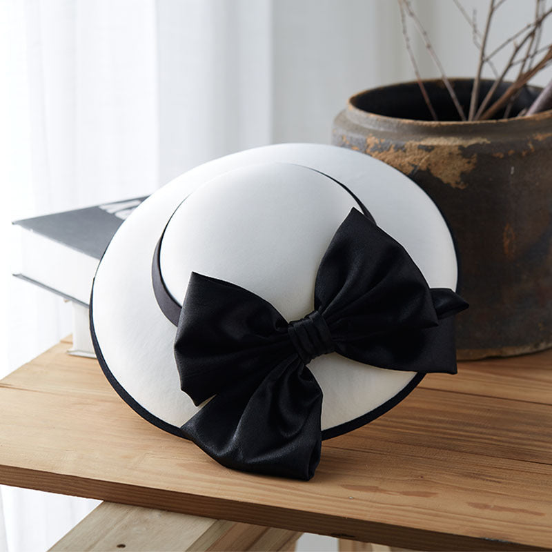 women satin wedding hat