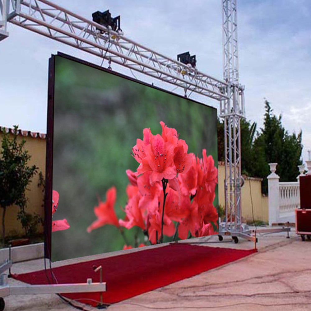 custom easy install big extendable outdoor building porch decorative screen panel screened advertising display p10.4