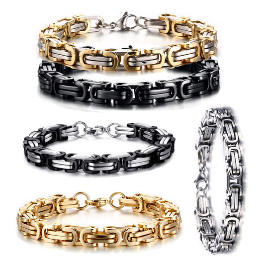 stainless steel 8mm thick chunky Motorcycle chain jewelry men king chains bracelet unisex men and women