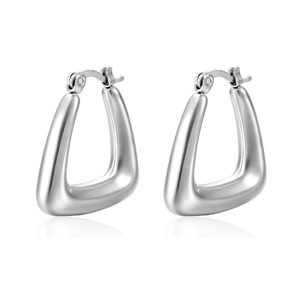 Wholesale fashion stainless steel jewelry earrings gold huggie hoop earring women jewelry China Manufacturer Supplier