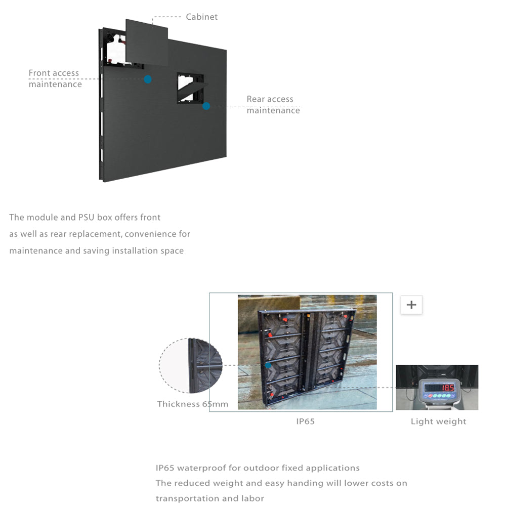 custom easy install big extendable outdoor building porch decorative screen panel screened advertising display rental