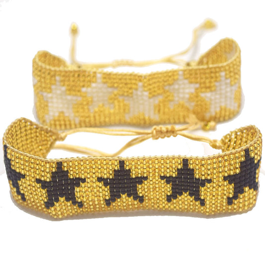 Wide Design MGB Beads Braided Star Bracelet Jewelry Bohemian Sea Beach Jewelry for Summer Season